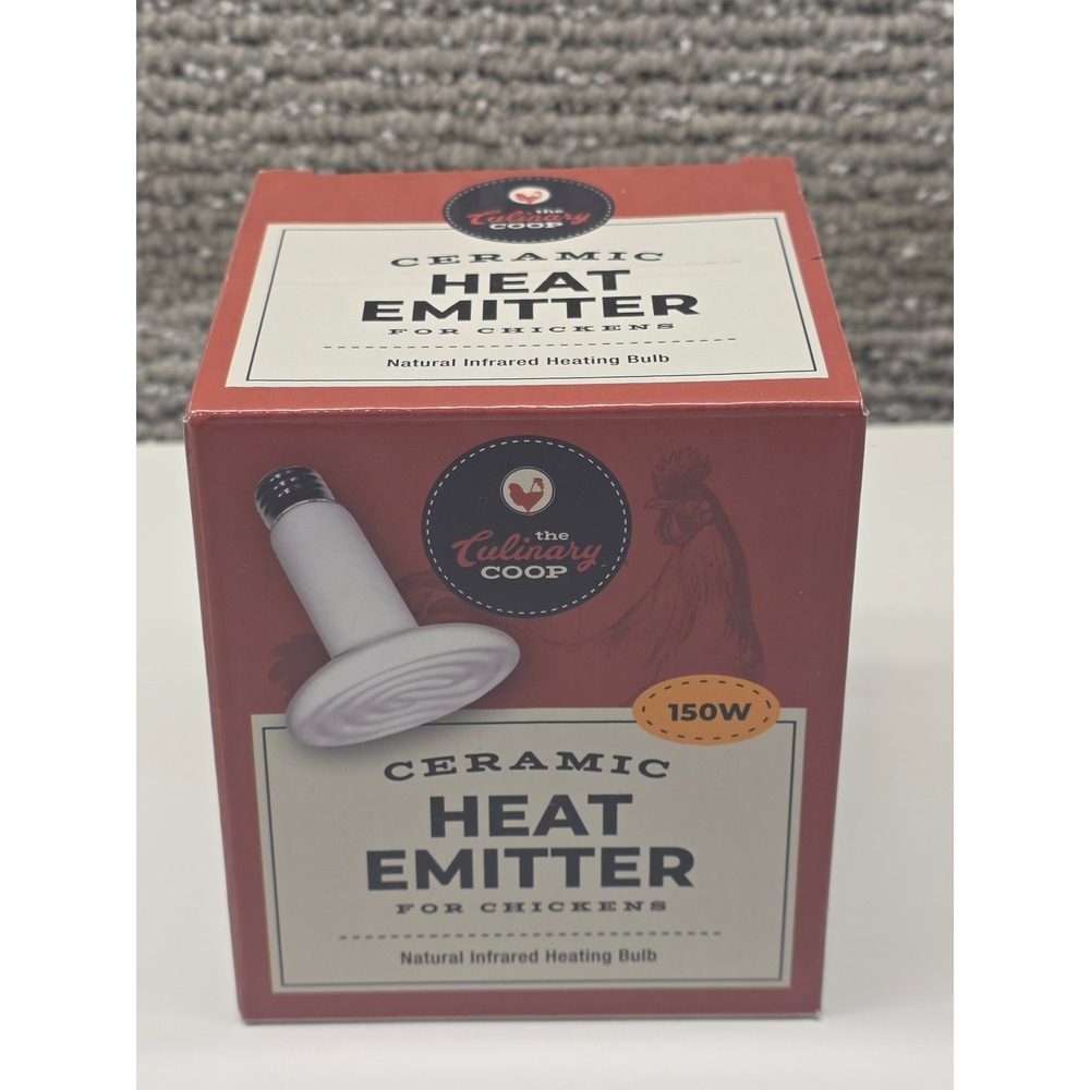 The‎ Culinary Coop Ceramic Heat Emitter for Chickens 150W Natural Infrared Bulb